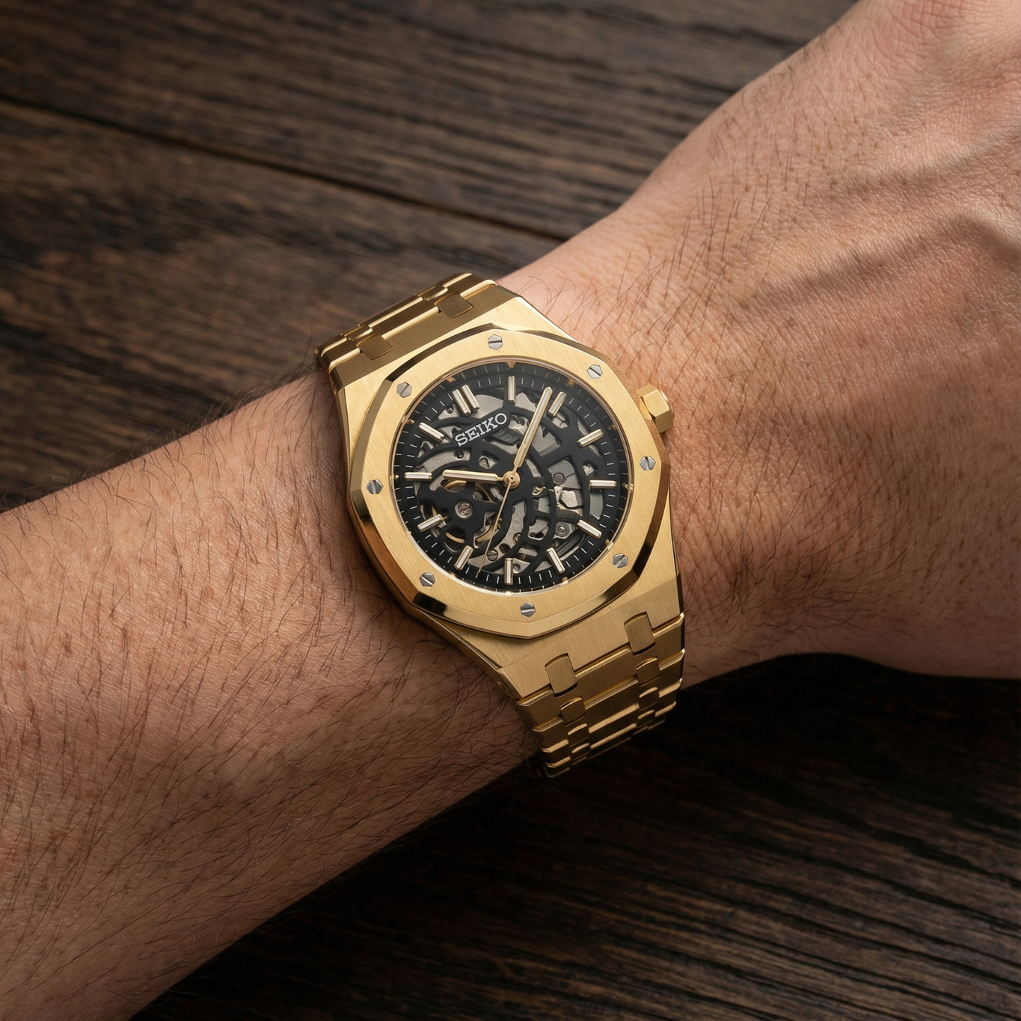 Royal Seikoak - Gold Skeleton