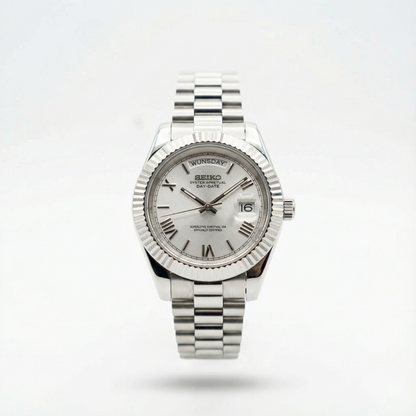 SeikoDate - Roman Silver