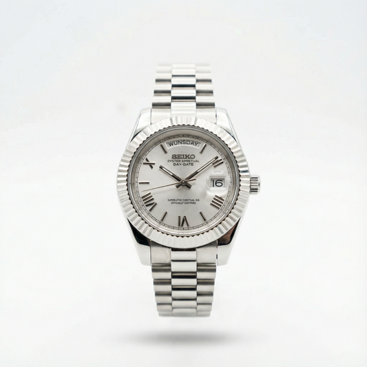 SeikoDate - Roman Silver