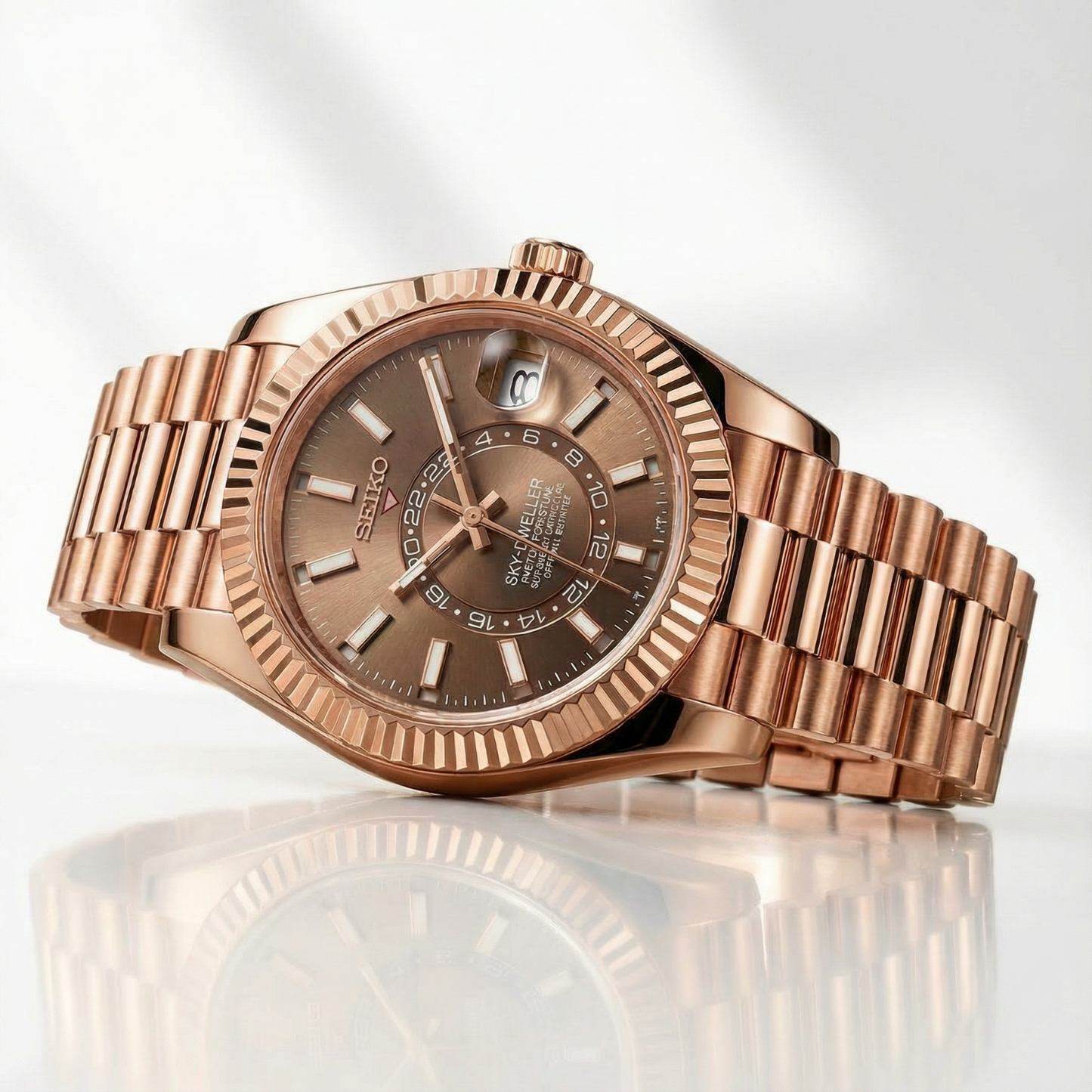 SeikoJust - Sky Dweller Rose Gold Chocolate