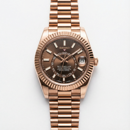 SeikoJust - Sky Dweller Rose Gold Chocolate