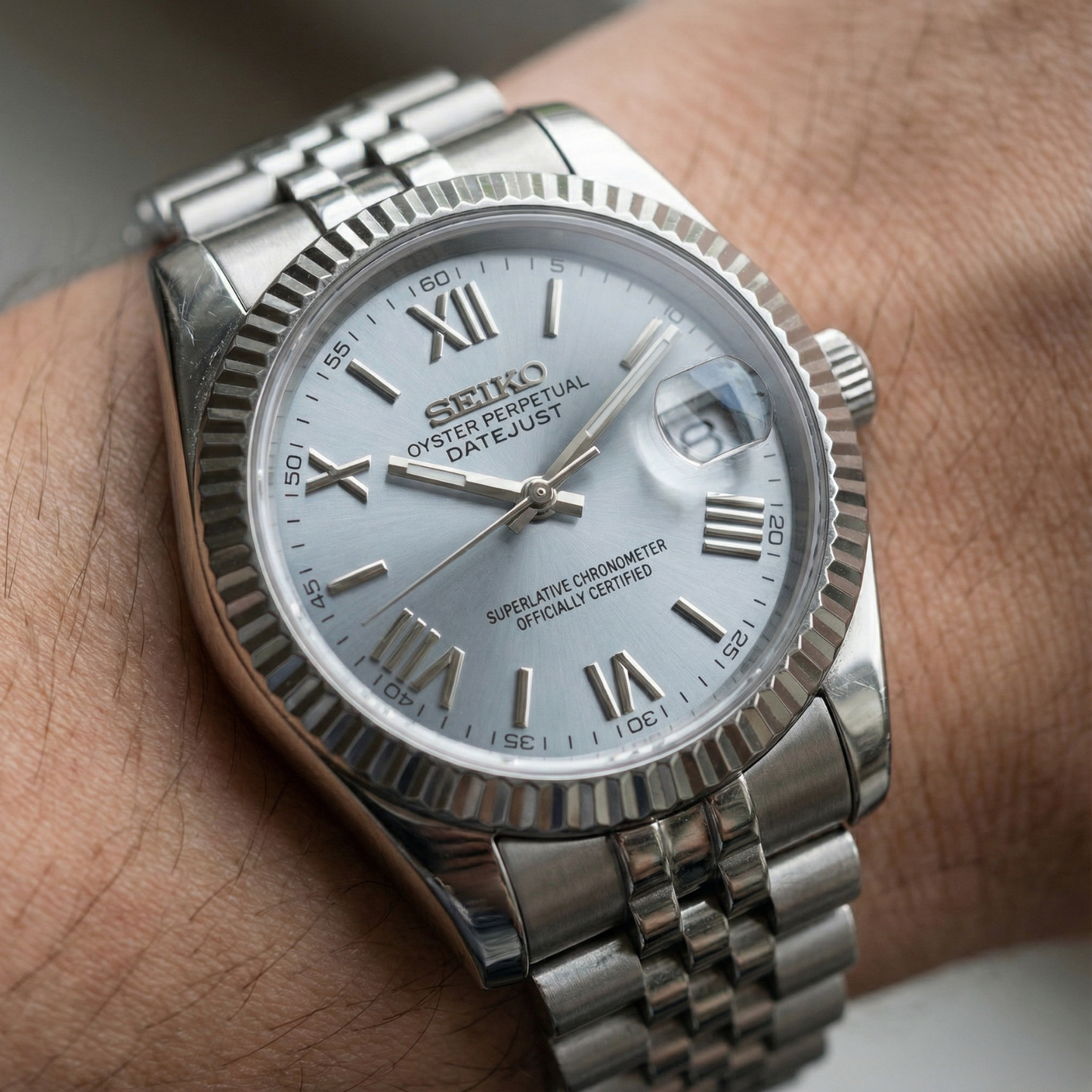 SeikoJust - Roman Light Blue